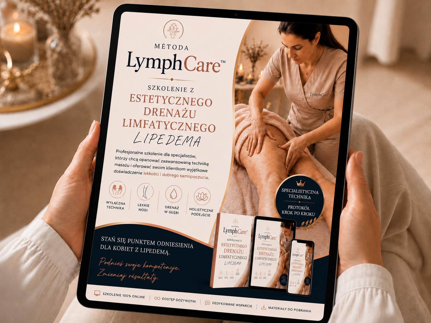 LymphCare™ metoda drenażu w obrzęku lipidowym
